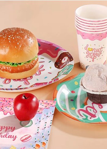 Donut Parti Dekorasyonları 16 kişilik - Görsel 3