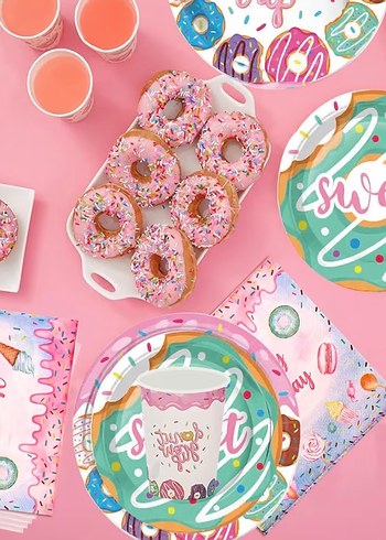 Donut Parti Dekorasyonları 16 kişilik - Görsel 5