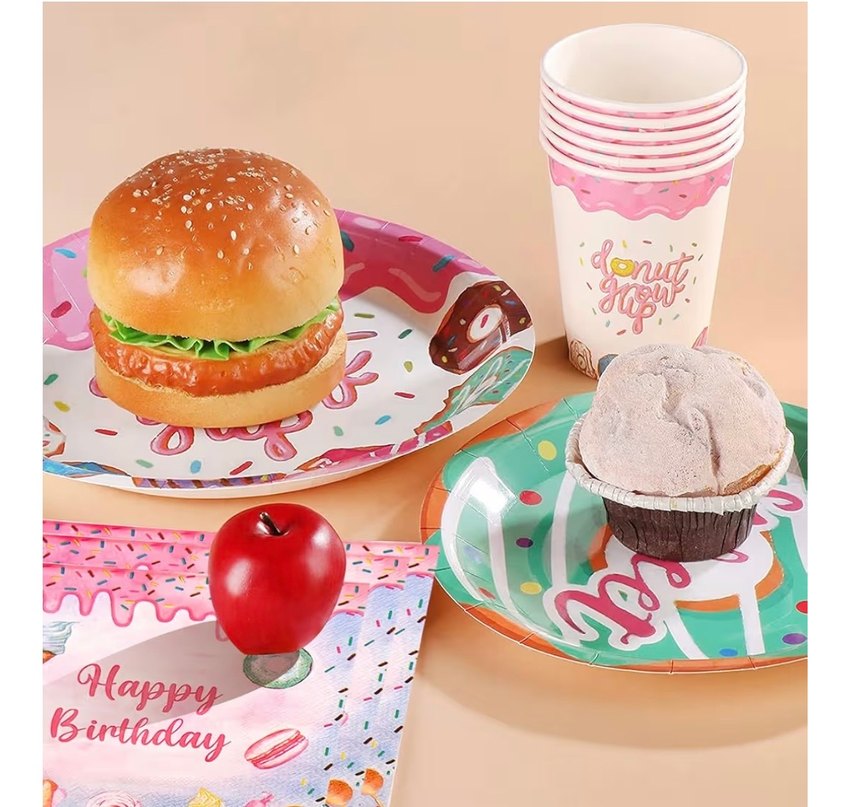 Donut Parti Dekorasyonları 16 kişilik - Görsel 3