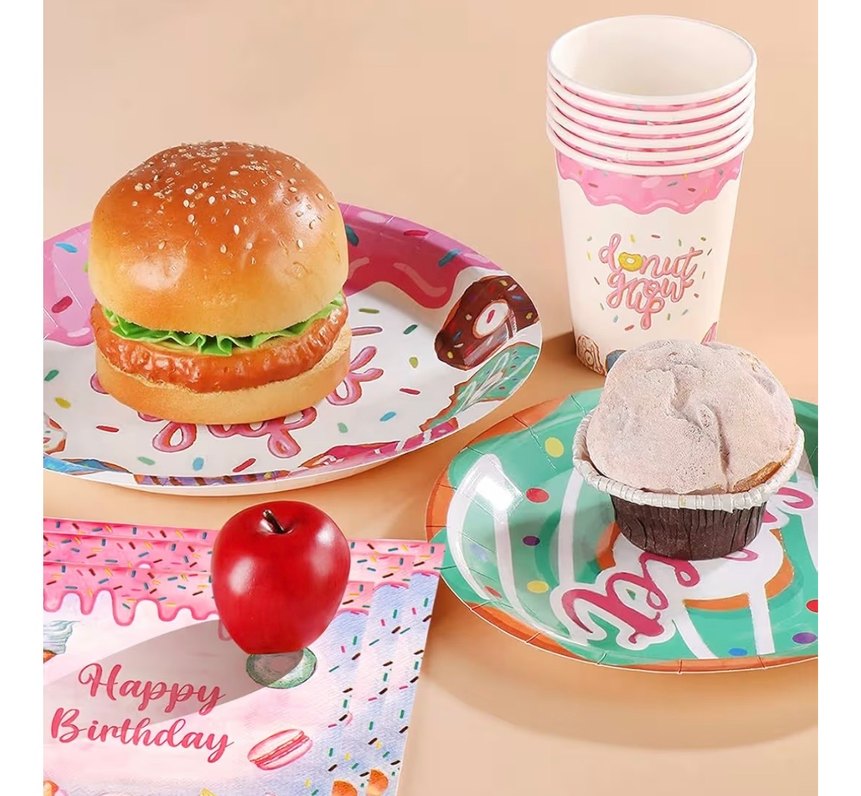 Donut Parti Dekorasyonları 16 kişilik - Görsel 4