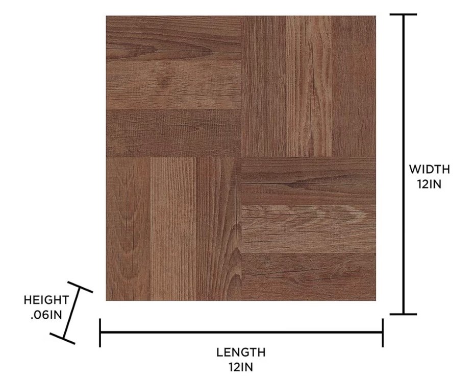 FloorPops FP3324 Parke Peel & Stick Yer Karosu, Kahverengi - Görsel 2