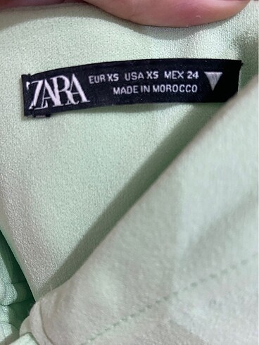 xs Beden turkuaz Renk Zara elbise