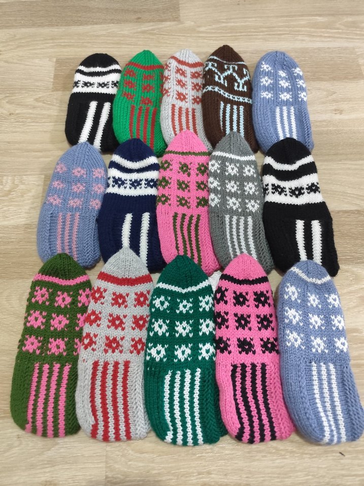 çeyizlik el örgüsü patik - Görsel 2