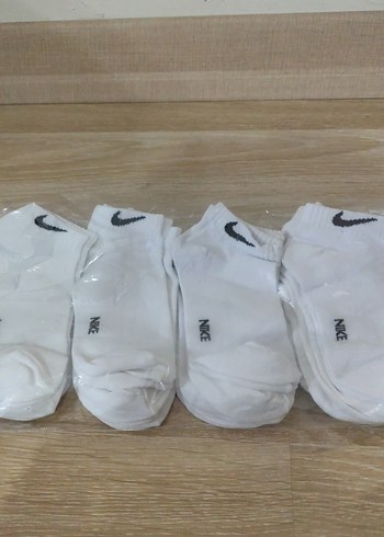 Nike Beyaz Midi Erkek Çorap 4'lü Paket - Görsel 2