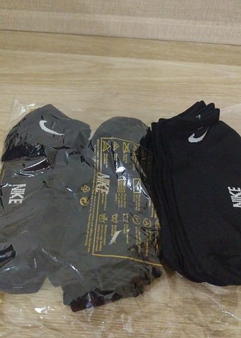 Nike Siyah Baskılı Midi Erkek Çorap - Görsel 2