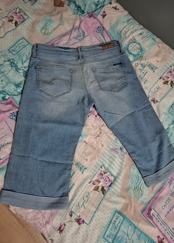 Mavi Kadın Düşük Bel Denim Kapri - Görsel 2