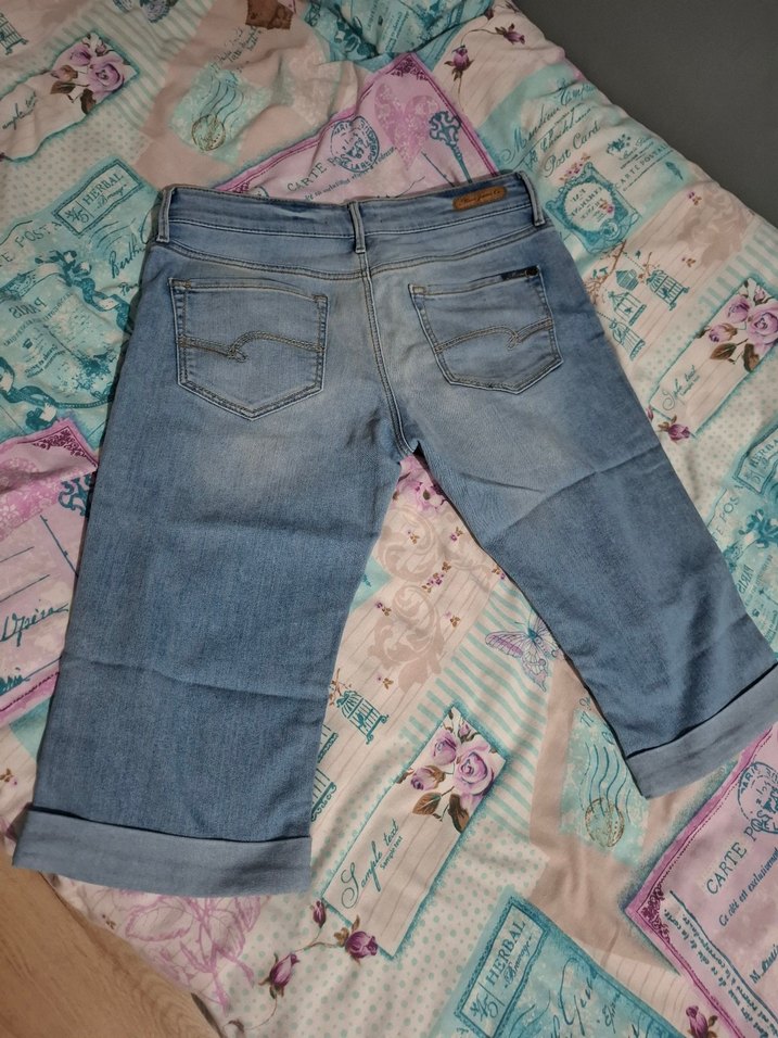 Mavi Kadın Düşük Bel Denim Kapri - Görsel 2