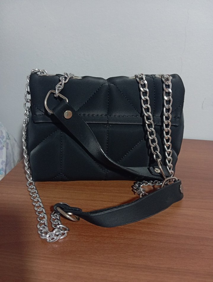 Zincir Detaylı Siyah Kadın Çanta - Görsel 5