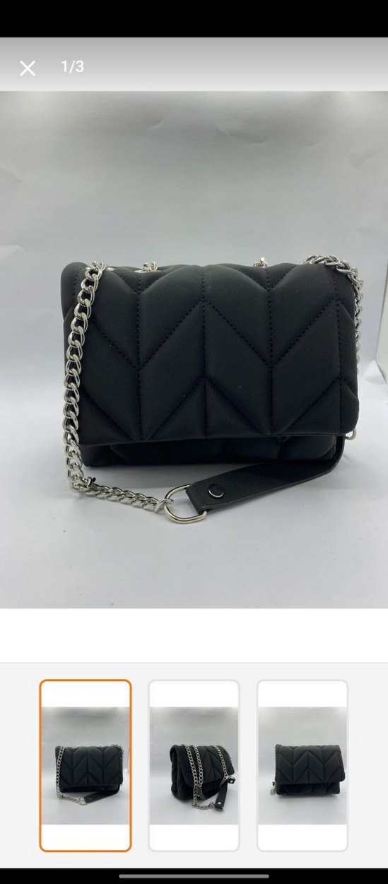 Zincir Detaylı Siyah Kadın Çanta - Görsel 2