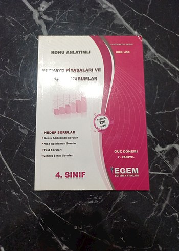 Sermaye Piyasaları ve Finansal Kurumlar 4. Sınıf Kitabı - Görsel 2