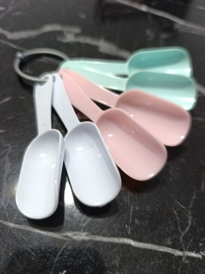 Pastel Renkli Plastik Ölçü Kaşıkları Seti - Görsel 3