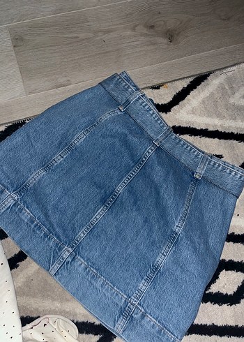 s Beden mavi Renk Zara Mavi Denim Mini Etek