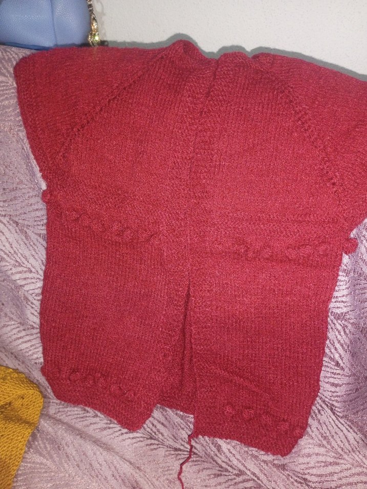 Parlak Kırmızı fıstık model yelek - Görsel 3