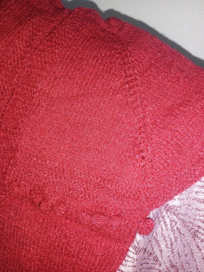 Parlak Kırmızı fıstık model yelek - Görsel 2