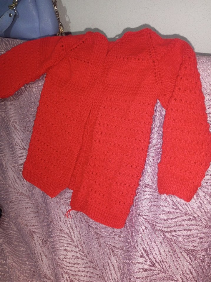 Kız Çocuk Örgü Gri Hırka - Görsel 2