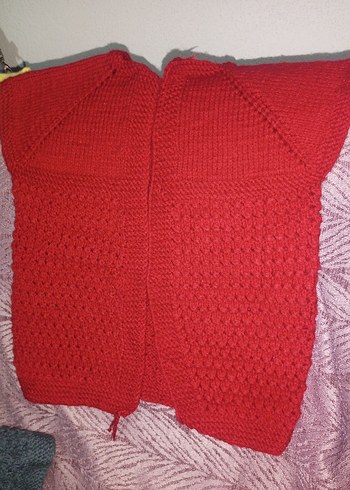 Kız Çocuk Sarı Örgü Hırka - Görsel 4