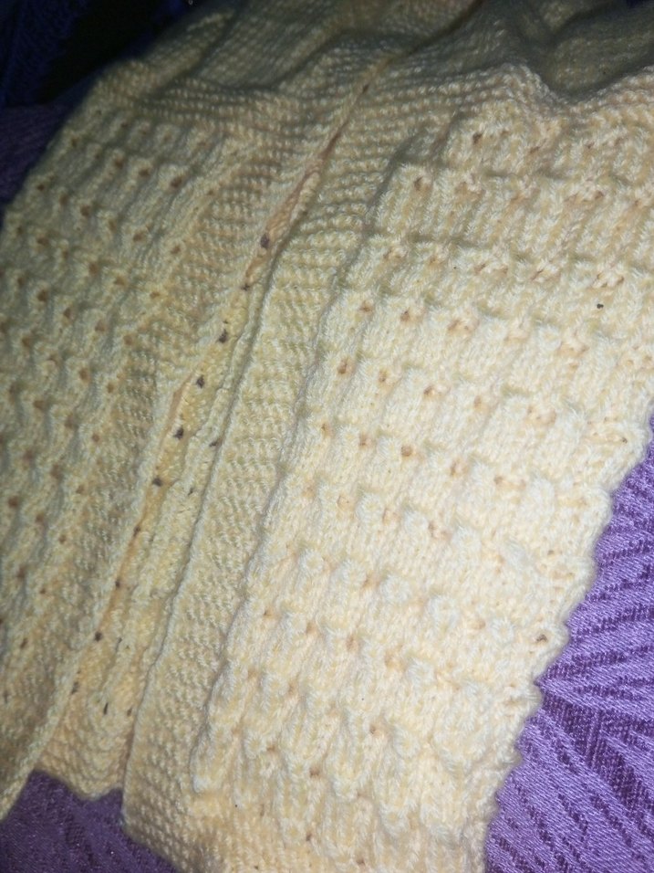 Kız Çocuk Sarı Örgü Hırka - Görsel 2