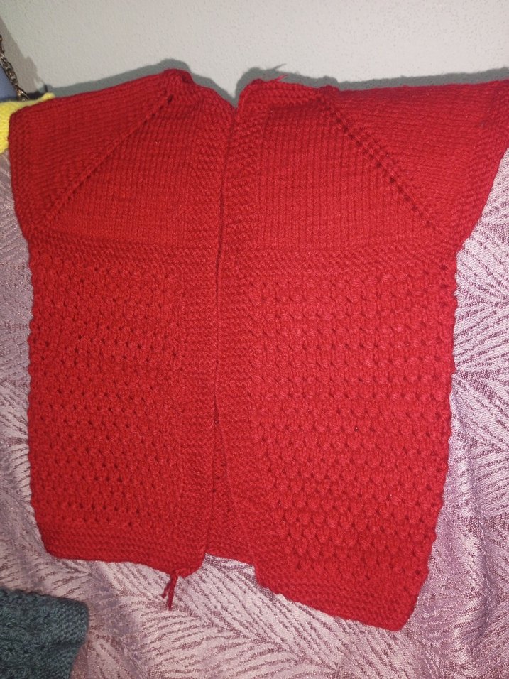 Kız Çocuk Sarı Örgü Hırka - Görsel 4