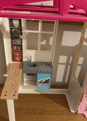 Koyu Pembe Çocuk Gardırop Oyuncak - Görsel 3