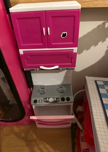 Koyu Pembe Çocuk Gardırop Oyuncak - Görsel 4