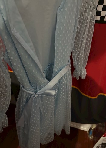 Mavi kız çocuk elbise - Görsel 2