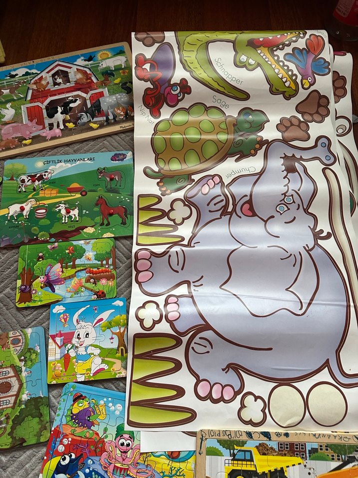 Puzzle ve sticker duvara - Görsel 2