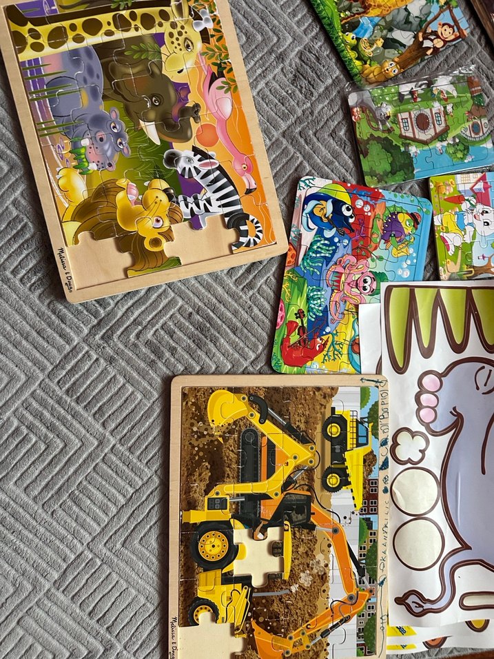 Puzzle ve sticker duvara - Görsel 4