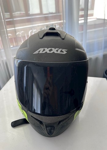 Diger Koyu Yeşil Desenli Seramik Motosiklet Kaskı - Görsel 3