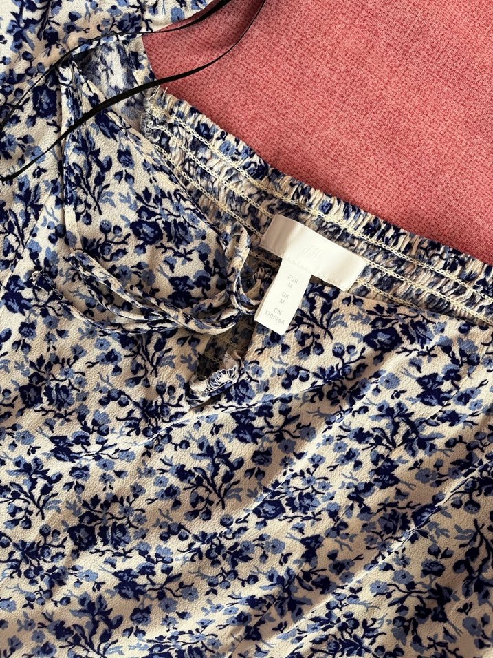 H&M Çiçek Desenli Bluz  M Beden  - Görsel 3