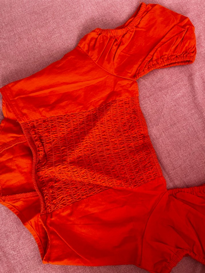 H&M Kırmızı Crop Bluz  S/M - Görsel 5