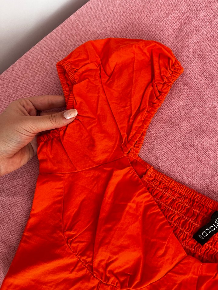 H&M Kırmızı Crop Bluz  S/M - Görsel 3