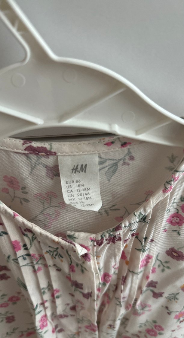 H&M Çiçek Desenli Uzun Kollu Elbise - Görsel 2