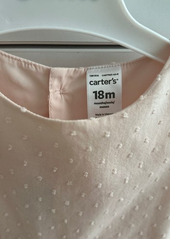 Carters Pembe Kız Bebek Fırfırlı Elbise - Görsel 2