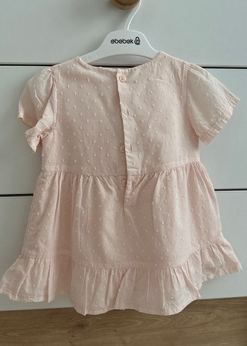 Carters Pembe Kız Bebek Fırfırlı Elbise - Görsel 4