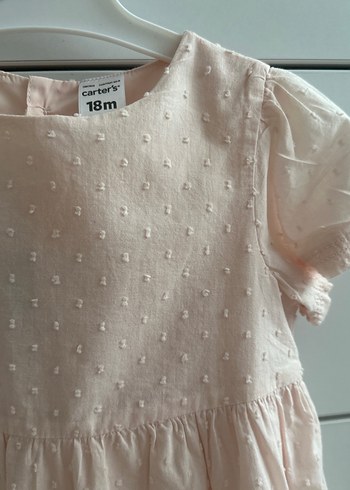 Carters Pembe Kız Bebek Fırfırlı Elbise - Görsel 3