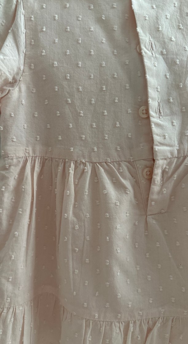 Carters Pembe Kız Bebek Fırfırlı Elbise - Görsel 5