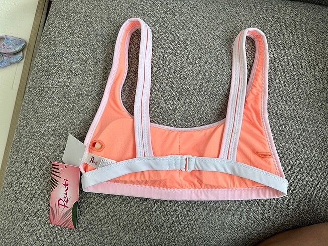 Penti Turuncu Dokulu Bikini Üstü- 36 beden- Yeni&Etiketli - Görsel 2