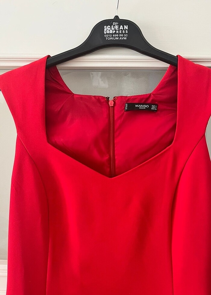 Mango Kırmızı Mini Elbise- S beden - Görsel 3