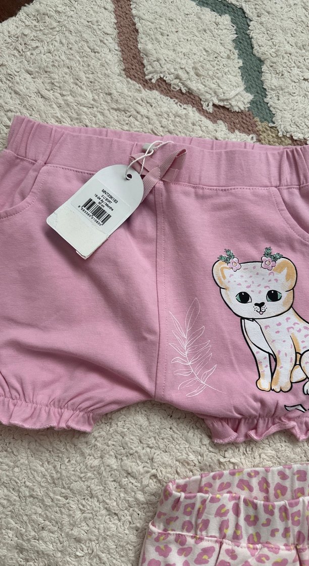 Miny Center Kız Bebek 2li Şort Takım- Etiketli - Görsel 3