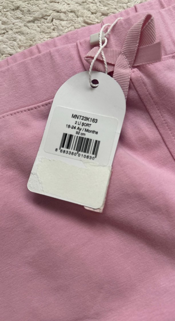 Miny Center Kız Bebek 2li Şort Takım- Etiketli - Görsel 2