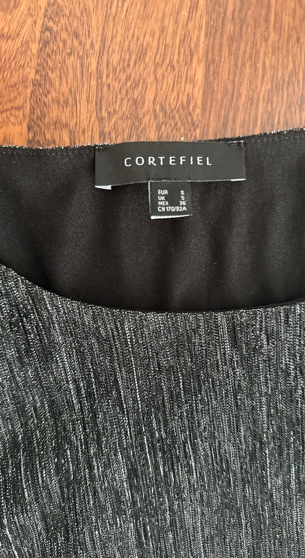 Siyah Simli Kadın Şık Bluz - S beden - Görsel 2