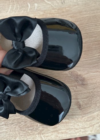 16 Beden siyah Renk Kız Bebek Fiyonk Detaylı Babet - H&M 14-15 numara