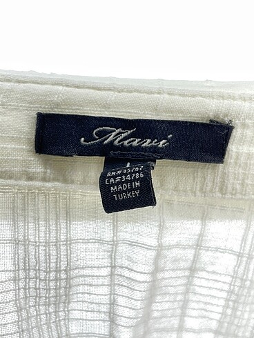 l Beden beyaz Renk Mavi Jeans Gömlek %70 İndirimli.