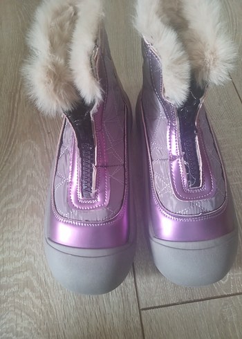 Mor Kürklü Kız Botları - Görsel 2