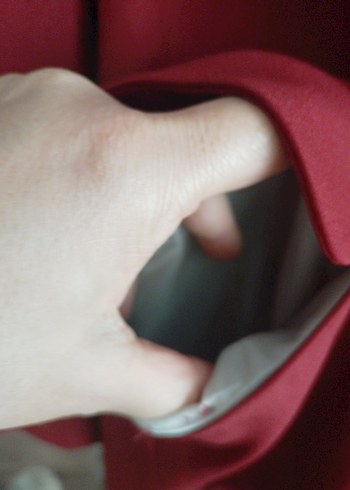 Kırmızı Düğmeli Kadın Blazer Ceket - Görsel 3