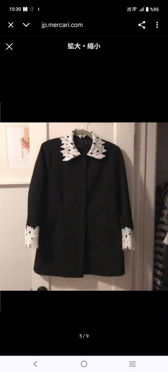 Düğmeli Siyah Midi Kadın Blazer - Görsel 4