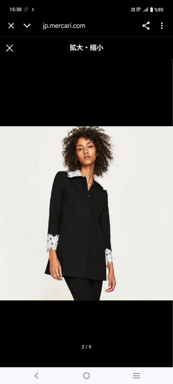 Düğmeli Siyah Midi Kadın Blazer - Görsel 2