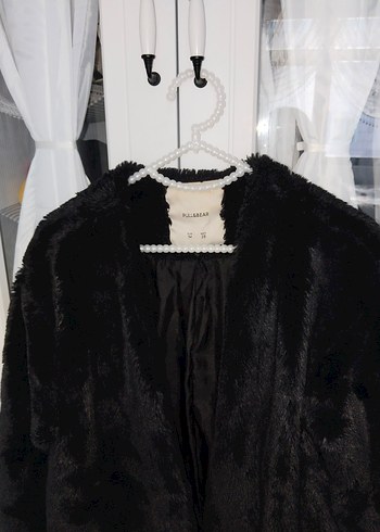 Pull and Bear Kürk Detaylı Midi Kaban - Görsel 5