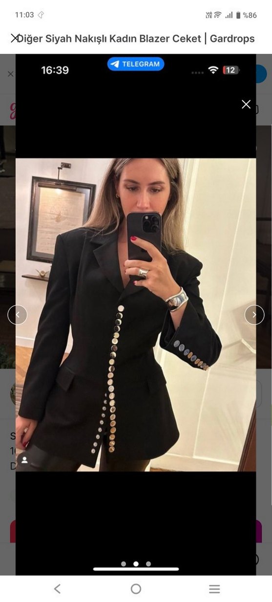 Selma Çilek Orijinal Ceket - Görsel 2