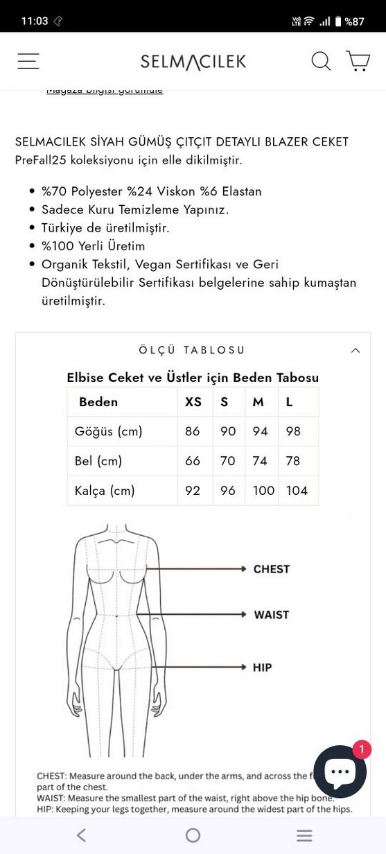 Selma Çilek Orijinal Ceket - Görsel 3